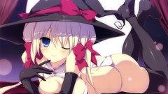 Witch rei cleavage fujisaki rei panties thigh highs