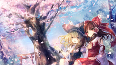 Witch touhou cherry blossoms