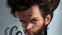 Wolverine caricature Hugh Jackman funny