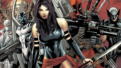 Wolverine comics psylocke X-Force Deadpool Wade Wilson Fantomex