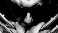 Wolverine grayscale faces
