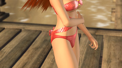 Woman 3D view bikini