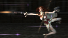 Woman 3D view Guns