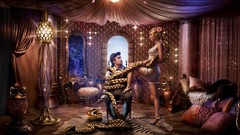 Woman 3D view Rapunzel