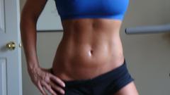 Woman abs workout sports