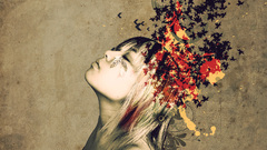 Woman abstract artwork graphics