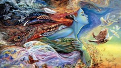 Woman abstract josephine wall artwork