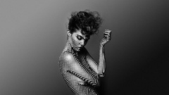 Woman abstract monochrome skin