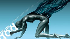 Woman abstract rubber