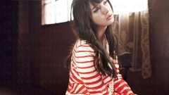 Woman Actress asians bangs models photo shoot Korean Yoon Eun 