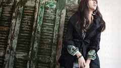 Woman Actress asians bangs models photo shoot Korean Yoon Eun 