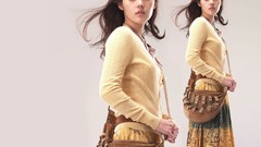 Woman Actress asians skirts Korean looking back Simple 