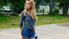 Woman Actress blondes models amber heard Drive Angry