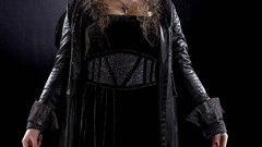 Woman Actress wand brunettes black dress harry potter Helena 