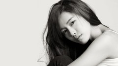 Woman After School monochrome asians brunettes Kahi