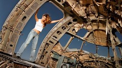 Woman Aircraft scrap