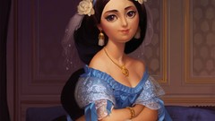 Woman Aladdin princess jasmine artwork alternative art Disney 