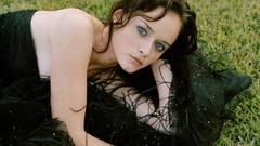 Woman alexis bledel blue