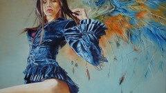 Woman angels artwork Wlodzimierz Kuklinski