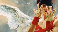 Woman angels artwork Wlodzimierz Kuklinski