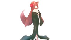 Woman animal ears kitsune