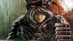 Woman Anime armor dead space gloves suit headsets konpaku youmu 