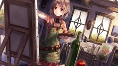 Woman Anime artist paintings drawings artwork Paseri 