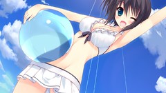 Woman Anime Balloons fans anime girls blue eyes fan art short 