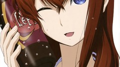 Woman Anime dr pepper anime girls makise kurisu steins gate 