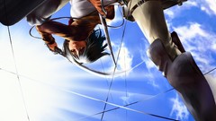 Woman Anime legs anime girls mikasa ackerman shingeki no kyojin 