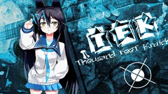 Woman Anime long hair black hair nekomimi animal ears Necro