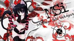 Woman Anime nekomimi animal ears Black x Pink