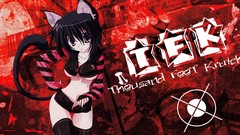 Woman Anime nekomimi animal ears Black x Pink