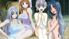 Woman Anime Sauna anime girls towels