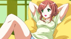 Woman Anime shirts anime girls green eyes short hair open mouth 