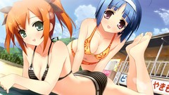 Woman Anime short hair kaitou tenshi twin angel bikini 