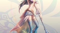 Woman Anime staff long hair artwork long ears Rohan