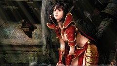 Woman armor Warriors brunettes digital art video games Legend 