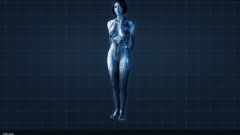 Woman Artificial Intelligence 3d microsoft short hair halo 