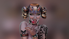 Woman artwork Crazy Town