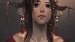 Woman artwork sakimichan