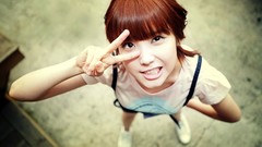 Woman asians bangs Korean IU (singer)