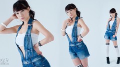 Woman asians bangs Korean Lee Sung Hwa