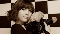 Woman asians bangs models Korean Kim In Ae