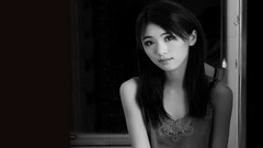 Woman asians black hair Hu Chen