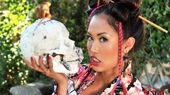 Woman asians brunettes models DDF magazine Danika Danika Flores