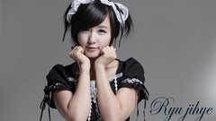 Woman asians brunettes models Korean Simple Background Ryu Ji 