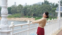 Woman asians brunettes models portraits May Mei