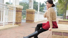 Woman asians brunettes models portraits May Mei