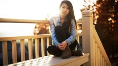 Woman asians brunettes models Victoria My Nguyen